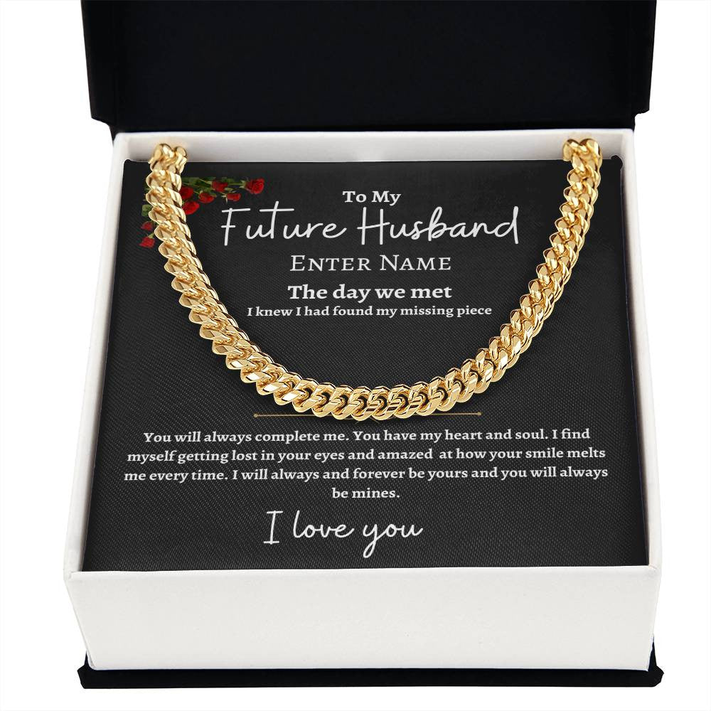 Personalized Future Husband Cuban Link Chain