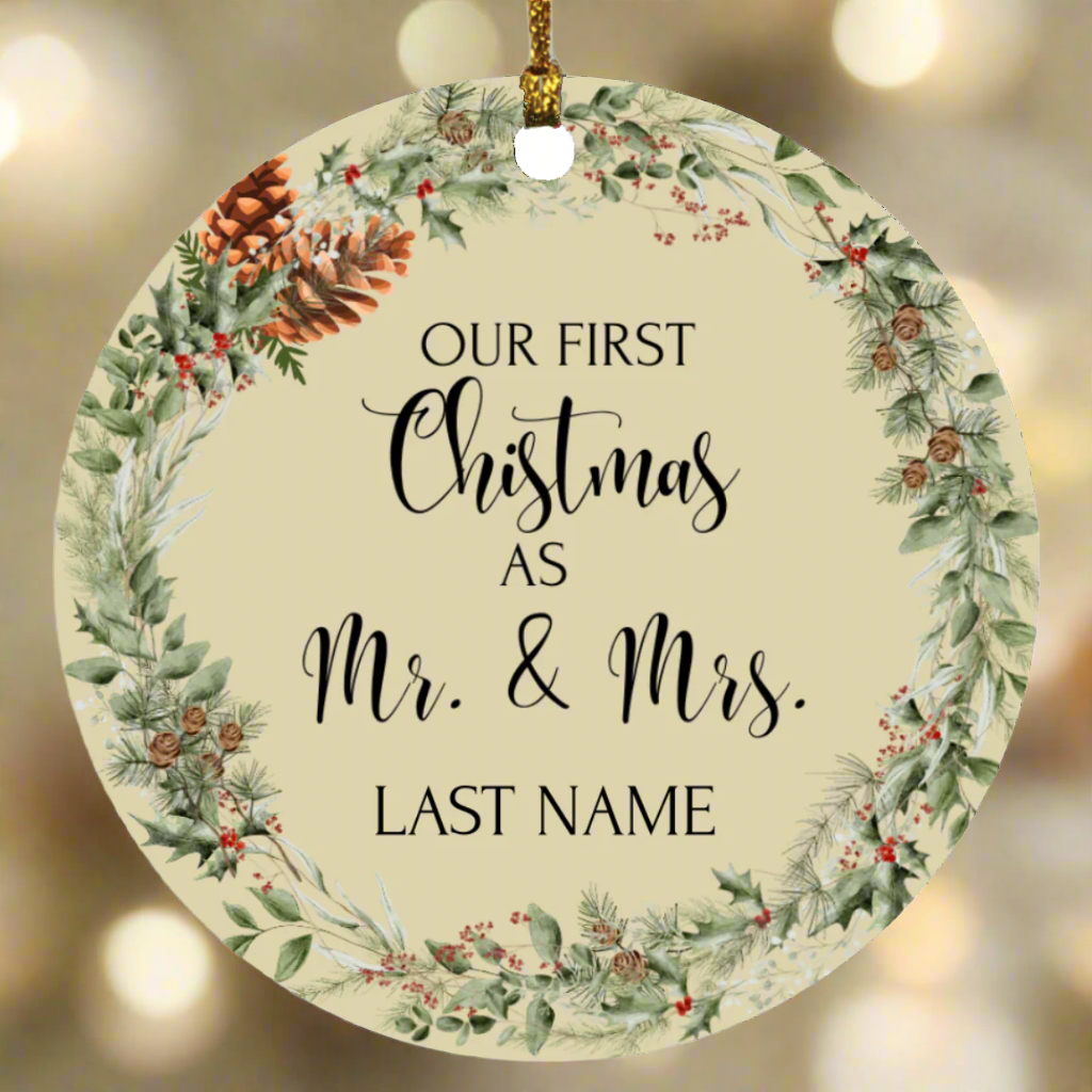 Personalized- Our First Christmas Ornament