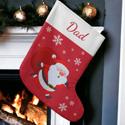 Personalized Giant Christmas Holiday Stocking- Custom Name