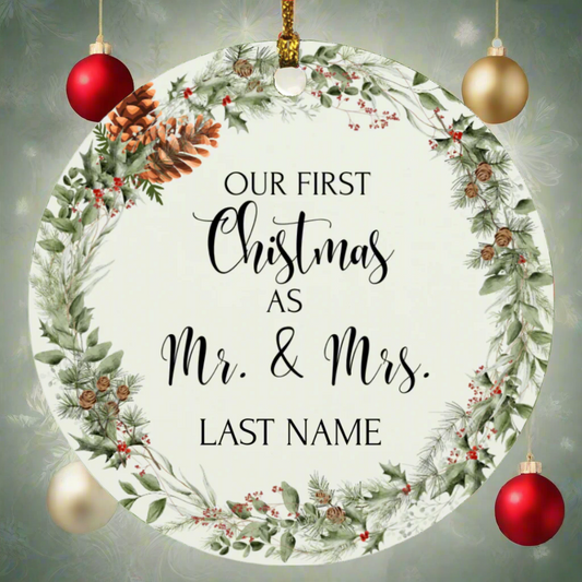 Personalized- Our First Christmas Ornament