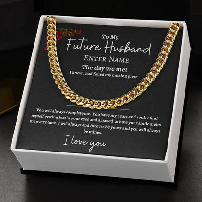 Personalized Future Husband Cuban Link Chain