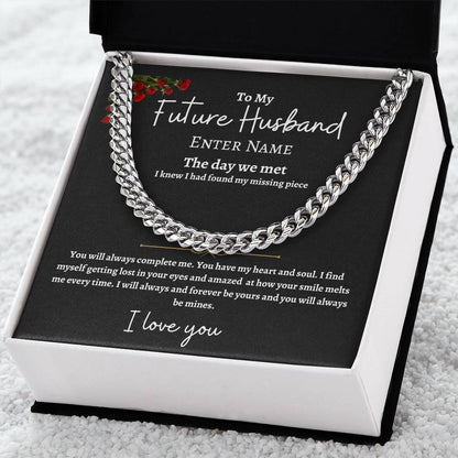 Personalized Future Husband Cuban Link Chain