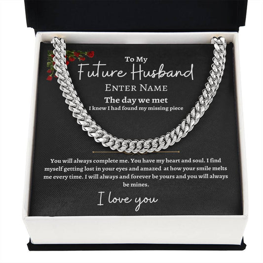 Personalized Future Husband Cuban Link Chain