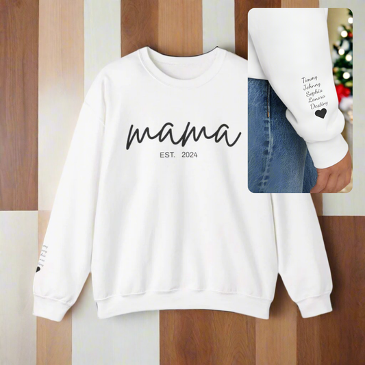 Personalized Mama Established Sweatshirt