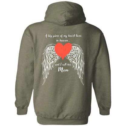 A Big Piece of My Heart- Wings for MOM Pullover Hoodie Sweater