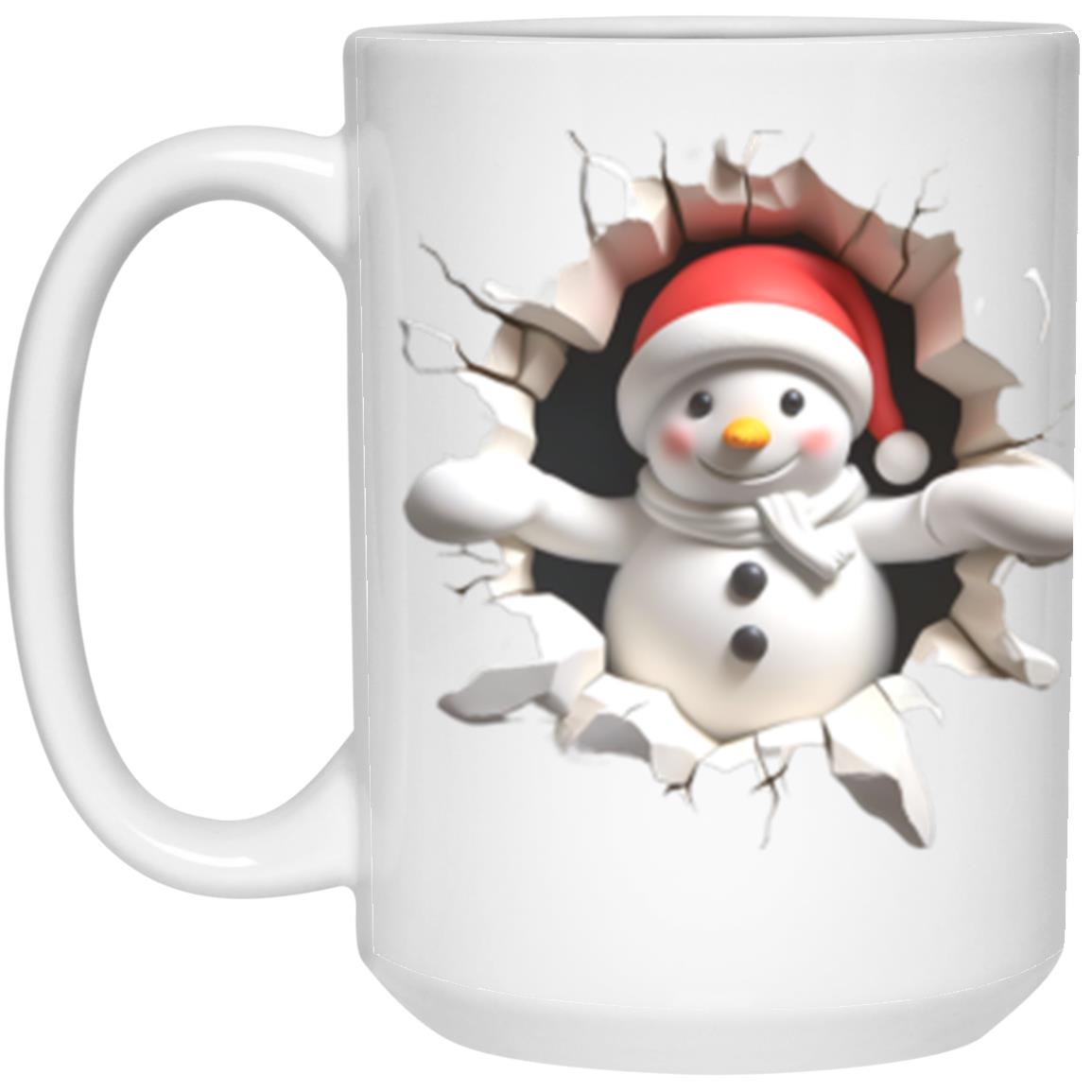 Snowman Christmas Holiday Breaking Out Mug