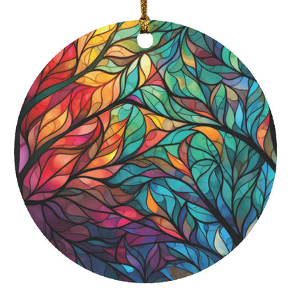 Stained Glass Circle Ornament- 3 Options