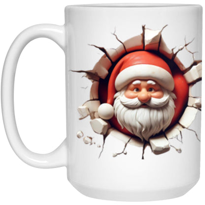 Santa Claus Christmas Holiday Breaking Out Mug