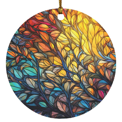 Stained Glass Circle Ornament- 3 Options