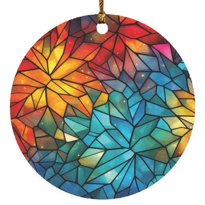 Stained Glass Circle Ornament- 3 Options