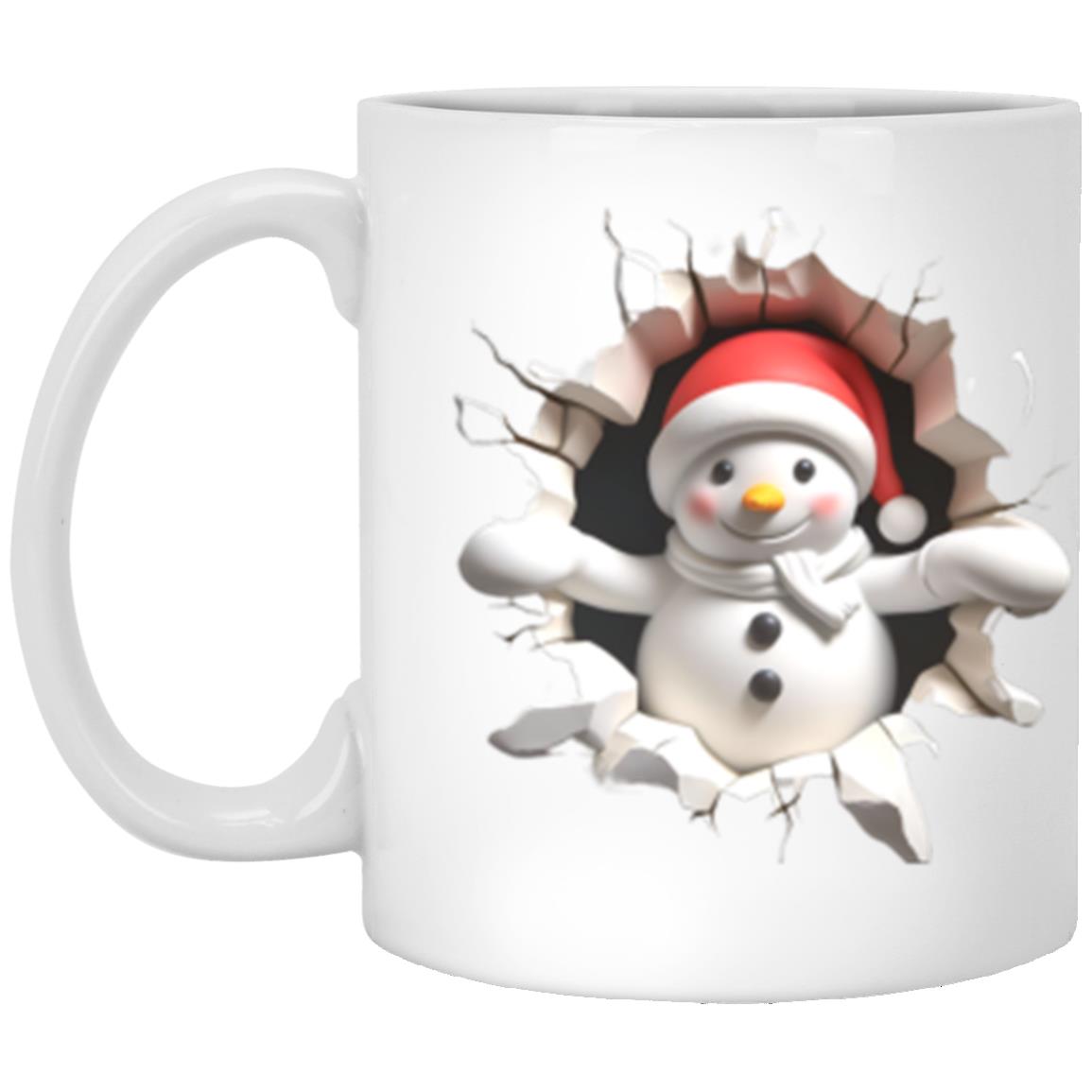 Snowman Christmas Holiday Breaking Out Mug