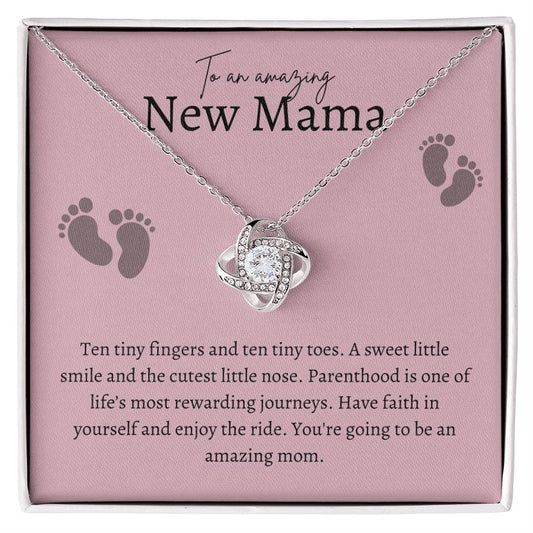 Amazing New Mama Love Knot Necklace