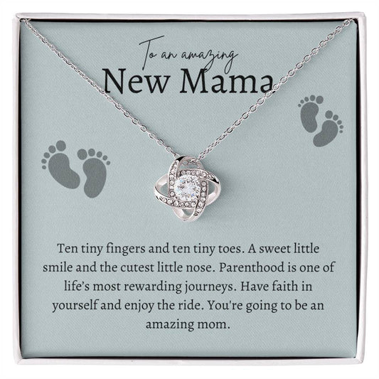 Amazing New Mama Love Knot Necklace