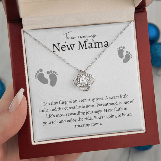 Amazing New Mama Love Knot Necklace