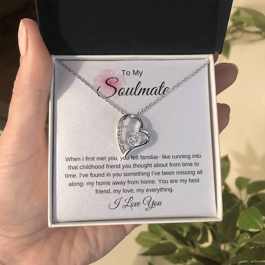 To My Soulmate Forever Love Necklace