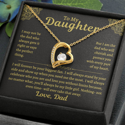 To My Daughter from Dad- Forever Love Necklace