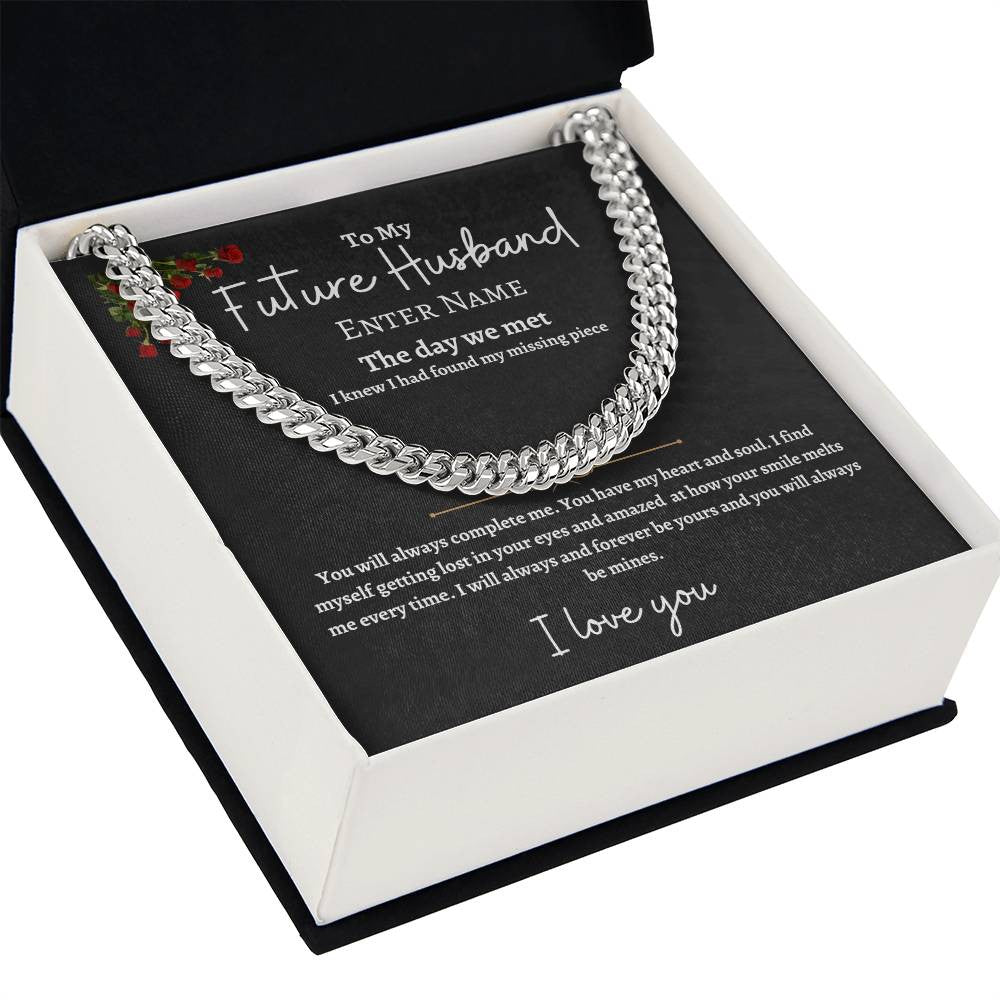 Personalized Future Husband Cuban Link Chain