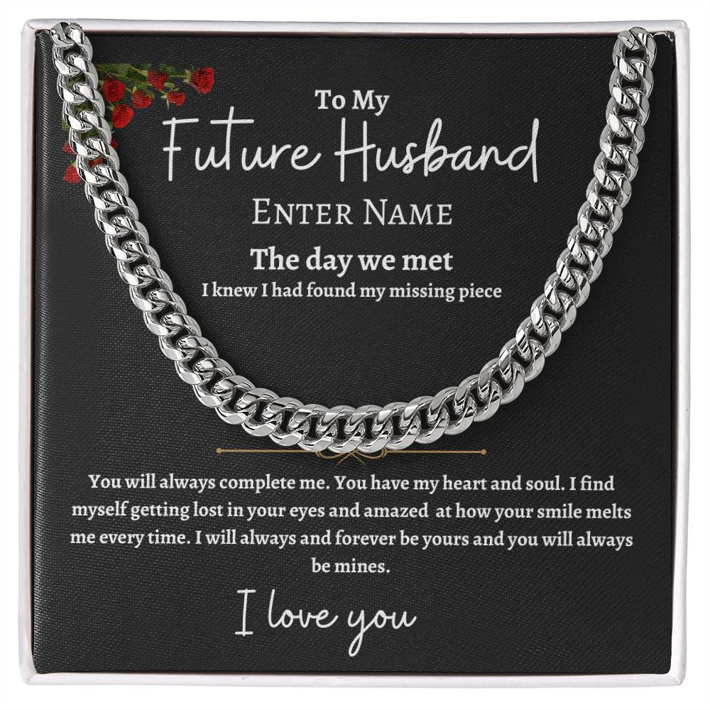 Personalized Future Husband Cuban Link Chain