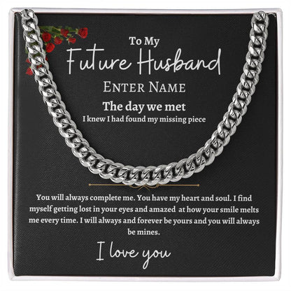 Personalized Future Husband Cuban Link Chain