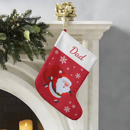 Personalized Giant Christmas Holiday Stocking- Custom Name