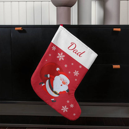 Personalized Giant Christmas Holiday Stocking- Custom Name